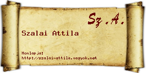 Szalai Attila névjegykártya