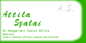 attila szalai business card